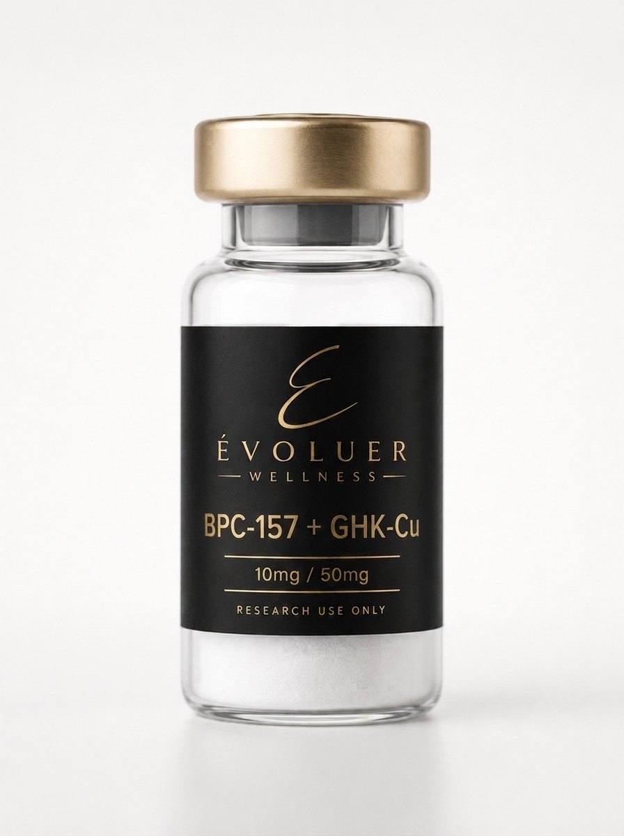 BPC-157 | GHK-Cu 10/50 mg — research peptide vial